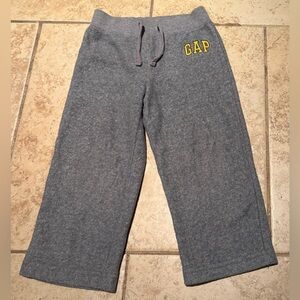 GAP Kids Gray Joggers with Yellow Logo